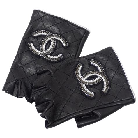 chanel inspired fingerless gloves